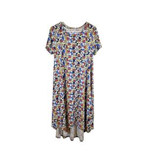LulaRoe Disney Mickey Mouse Lightweight Short Sleeve Dress Women's Size Small